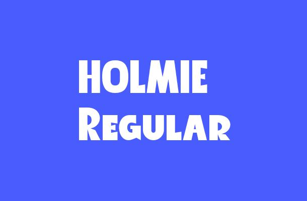 HOLMIE Regular Font