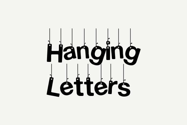 Hanging Letters Font