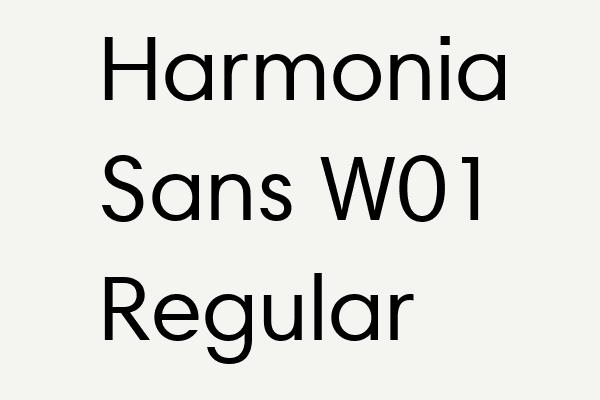 Harmonia Sans W01 Regular Font