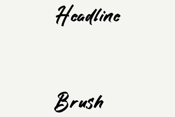 Headline Brush Font