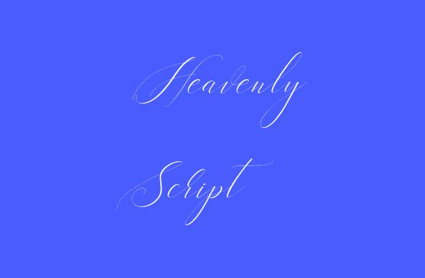 Heavenly Script Font