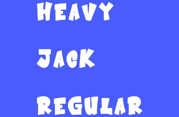 Heavy Jack Regular Font
