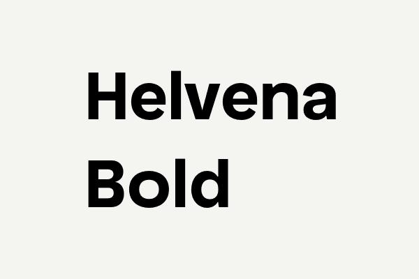 Helvena Bold Font