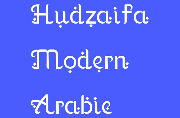Hudzaifa Modern Arabic Font