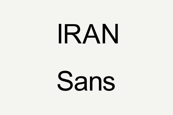 IRAN Sans Font