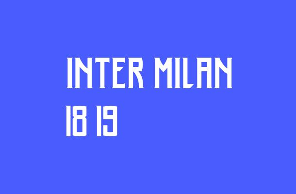 Inter Milan 18-19 Font