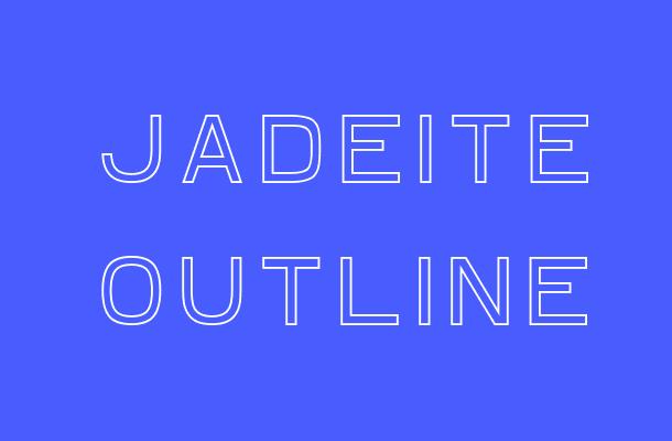 Jadeite Outline Font