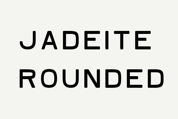 Jadeite Rounded Font
