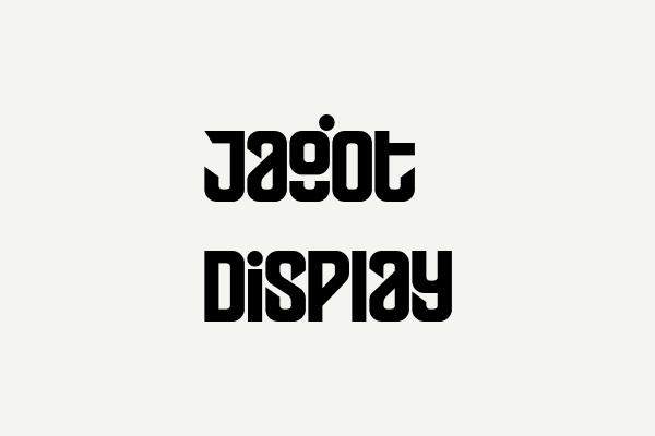 Jagot Display Font