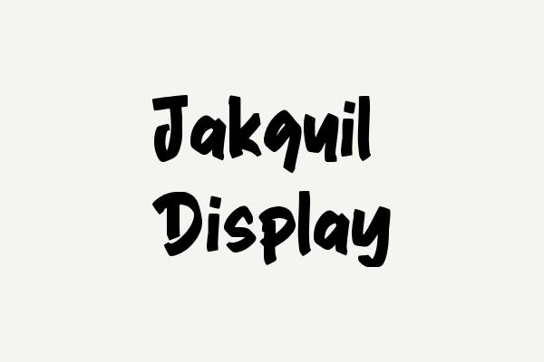 Jakquil Display Font