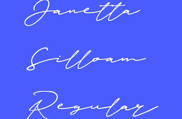 Janetta Silloam Regular Font