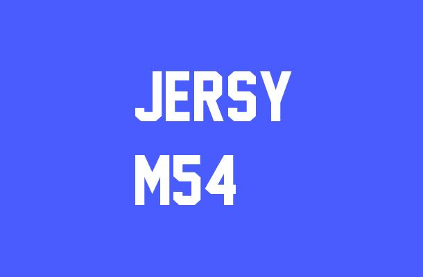 Jersy M54 Font