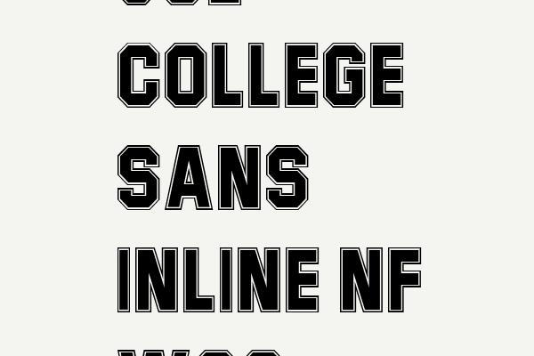Joe College Sans Inline NF W00 Font