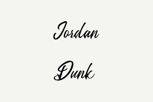 Jordan Dunk Font