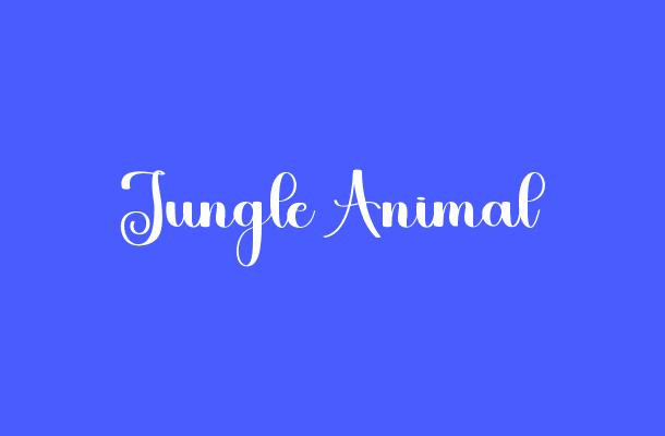 Jungle Animal Font