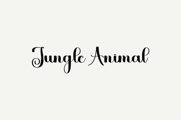 Jungle Animal Font