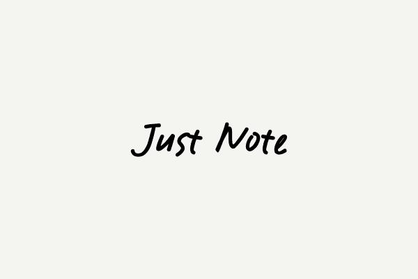 Just Note Font