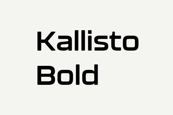 Kallisto Bold Font