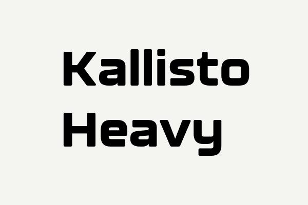 Kallisto Heavy Font
