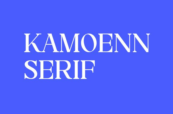 Kamoenn Serif Font
