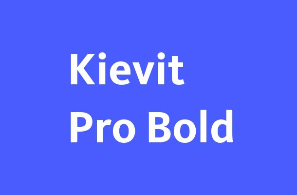 Kievit Pro-Bold Font