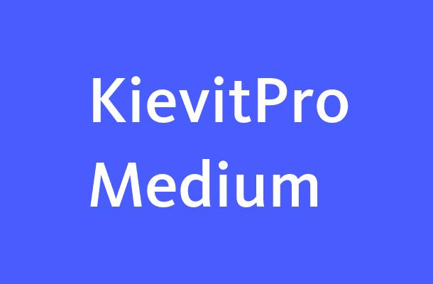 KievitPro-Medium Font