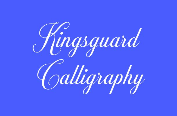 Kingsguard Calligraphy Font