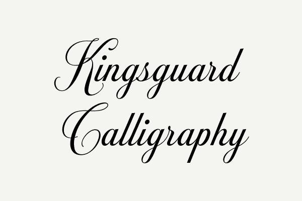 Kingsguard Calligraphy Font