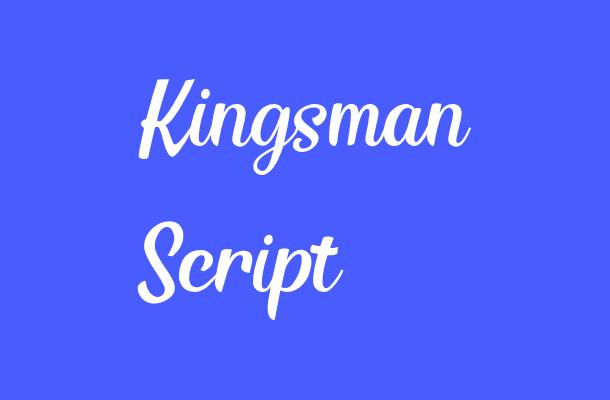 Kingsman Script Font