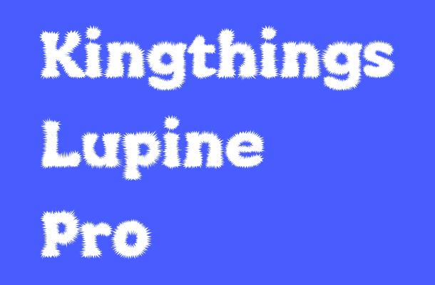Kingthings Lupine Pro Font