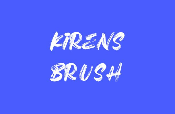 Kirens Brush Font