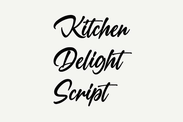 Kitchen Delight Script Font