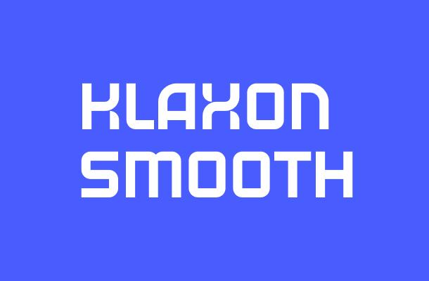 Klaxon Smooth Font