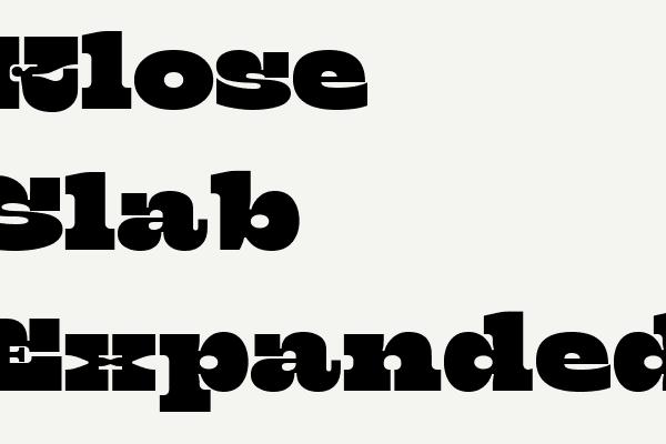 Klose Slab Expanded Font