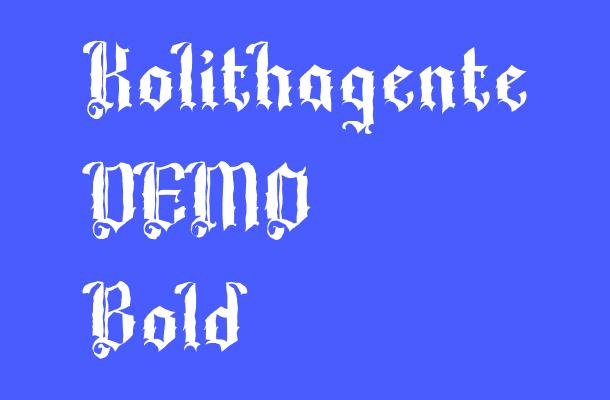 Kolithagente DEMO Bold Font