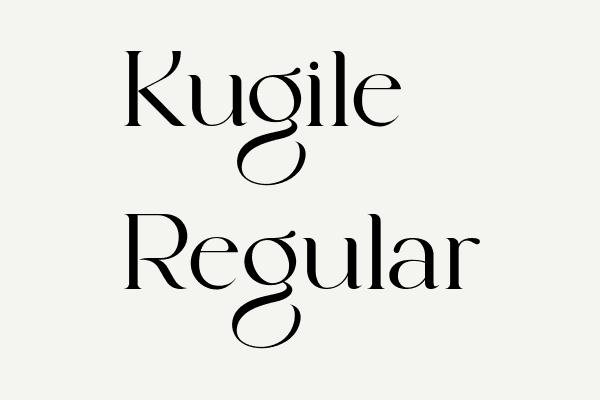 Kugile Regular Font