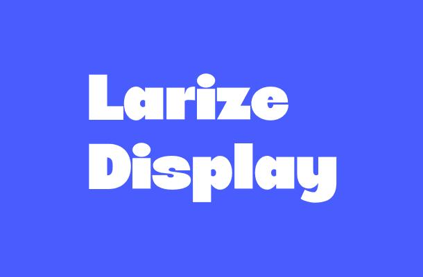 Larize Display Font