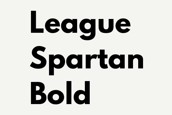 League Spartan Bold Font