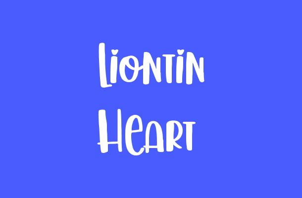 Liontin Heart Font