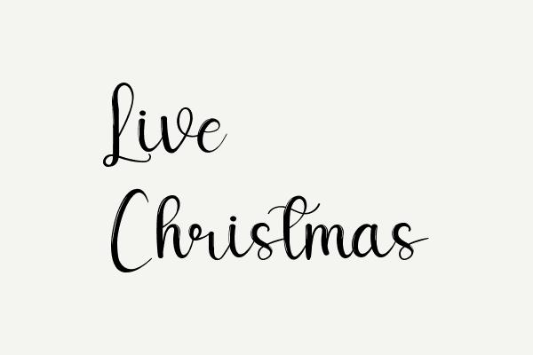 Live Christmas Font