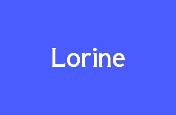 Lorine Font
