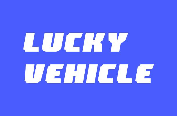 Lucky Vehicle Font
