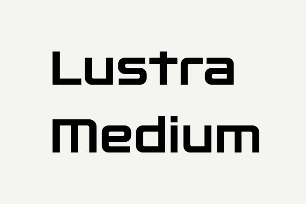 Lustra Medium Font