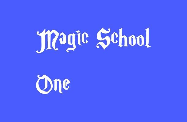 Magic School One Font