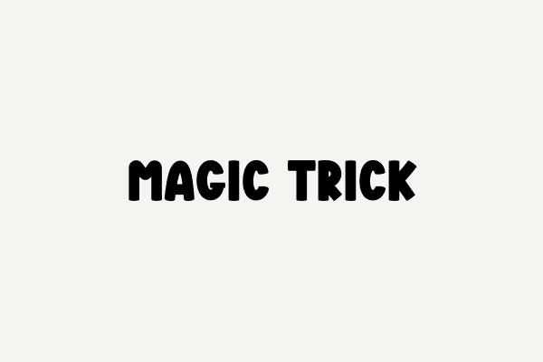 Magic Trick Font Font