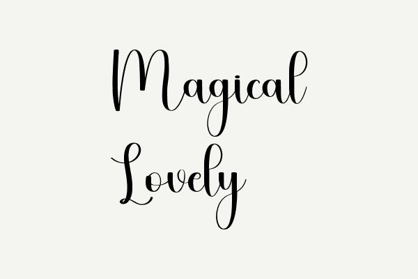 Magical Lovely Font