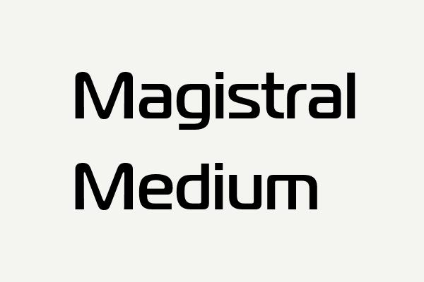 Magistral Medium Font
