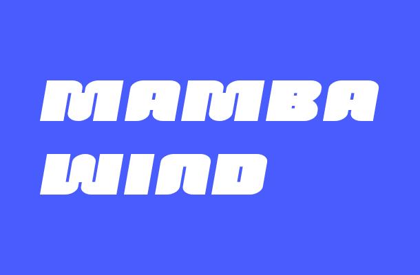 Mamba Wind Font Font