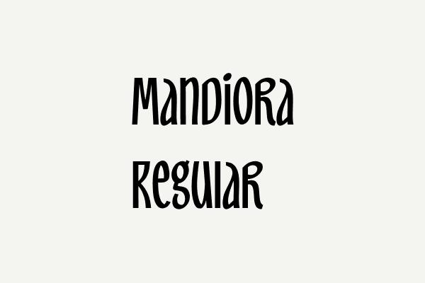 Mandiora Regular Font