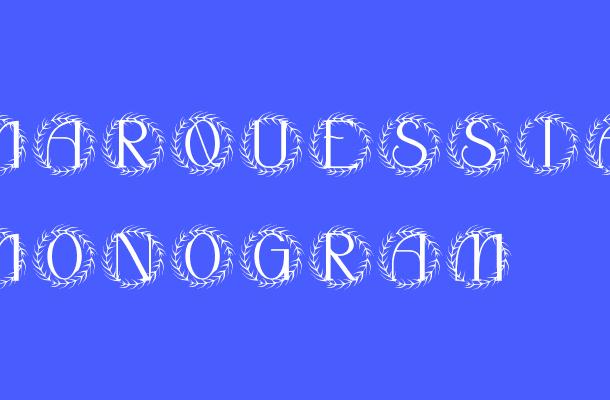 Marquessia Monogram Font